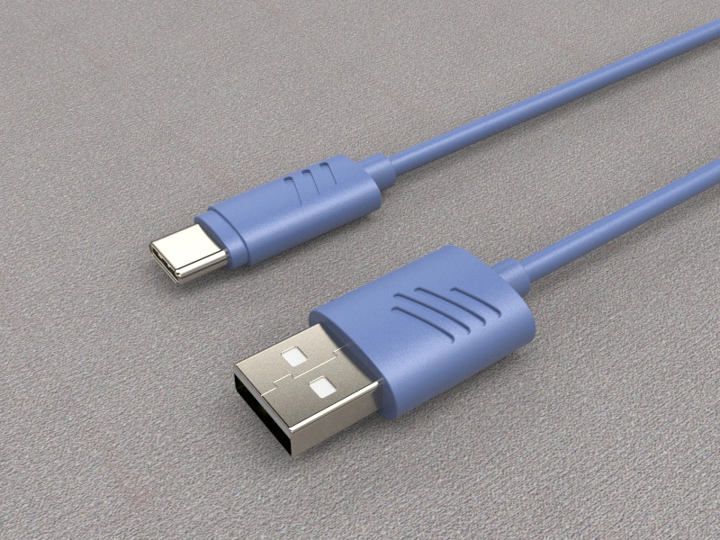 2.0 USB C to USB a Charge Cable for Samsung S8/S9/Note 1 and Other USB C Devices, Double Color Moulded, 3A Max Current