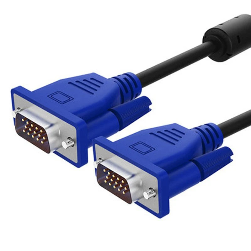 15pin vga to vga cable male to male 1080p VGA SVGA HD15 Male to Male Video Coaxial Monitor Cable