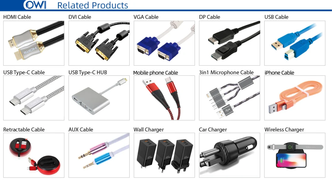 Factory VGA Cable Male to Male 1080P VGA 3+6 Cable for Projector Monitor Computer