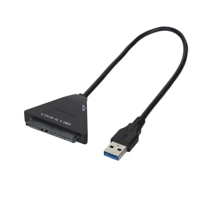 Adaptador de cabo SATA USB 3.0 macho para 15+7 22 pinos