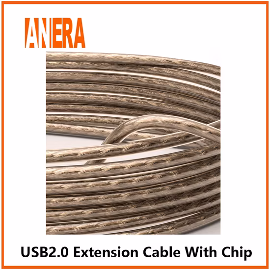 Cabo de extensão repetidor USB 2.0 de alta velocidade USB macho para fêmea com amplificador de sinal 10m