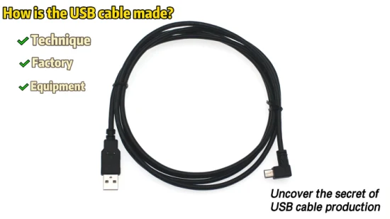 Costom HD USB 2.0 macho para mini USB B fêmea 90 graus Cabo USB para carregamento rápido e transferência de dados