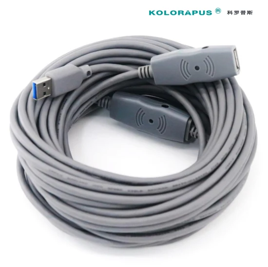 Kolorapus 15 m USB 2.0 cabo de extensão ativo macho para fêmea extensor cabo repetidor para impressora USB