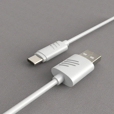 2.0 USB C para USB a Cabo de carga para Samsung S8/S9/Note 1 e outros dispositivos USB C, cor dupla moldada, corrente máxima de 3A