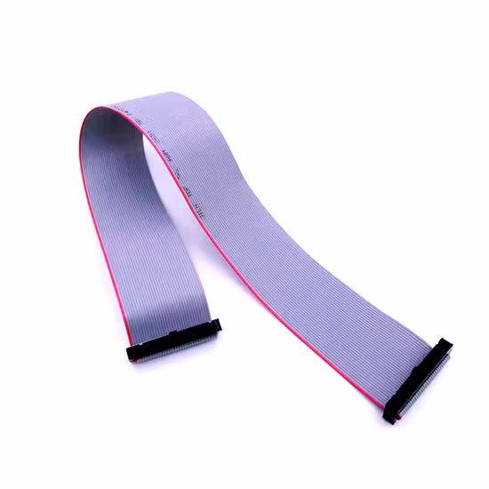 Excelentes vendas Conector IDC Conjunto de cabo de fita 2,54 mm Passo 34 40 44 pinos Cabo plano cinza