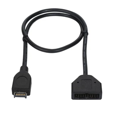 Cabo USB 3.1 tipo E macho para placa-mãe USB 3.0 IDC de 20 pinos