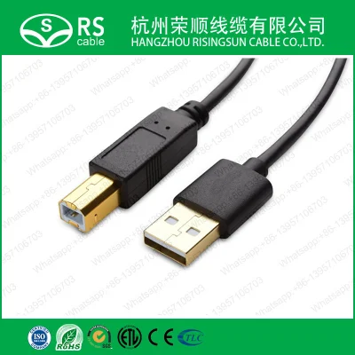 Cabo de scanner de impressora USB 2.0 de alta velocidade tipo a a B