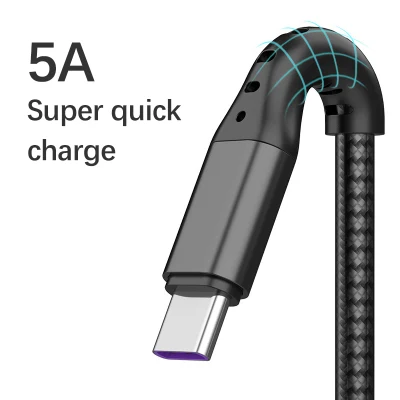 Durable Degradable Durable Materials USB 2.0 High-End 3 em 1 USB Cable Charger Data Lightning Micro Type-C Cable for iPhone Samsung Vivo Mobile Phone MacBook